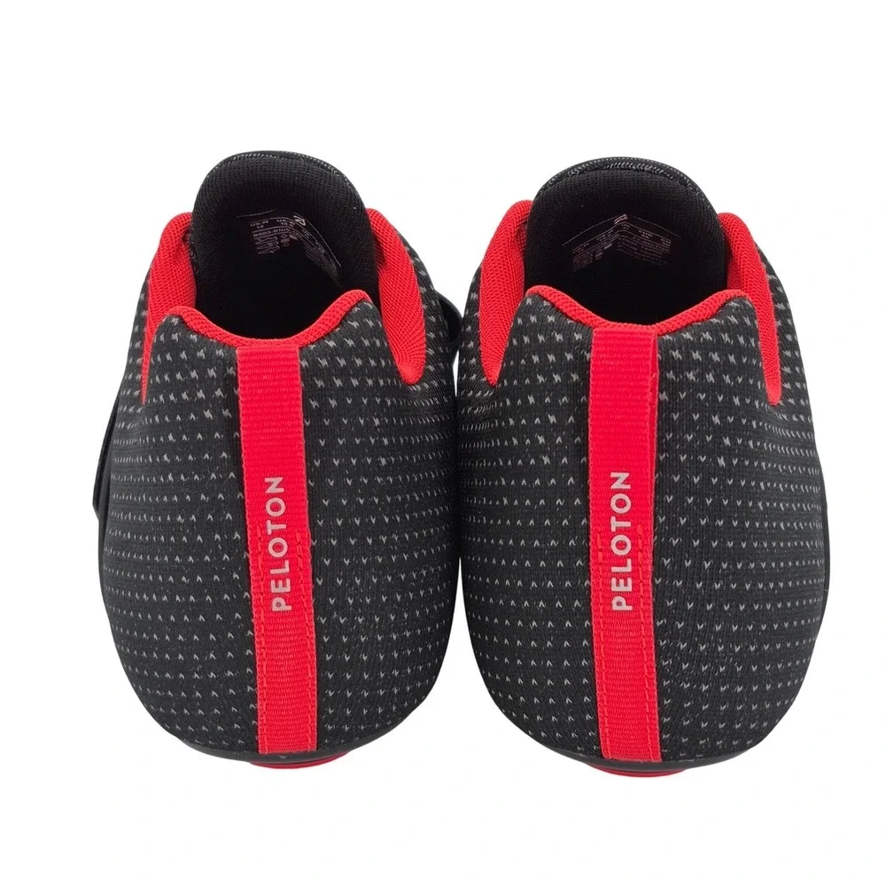Peloton Altos Cycling Bike Shoes with Cleats Men's Size 11 Black & Red Unisex